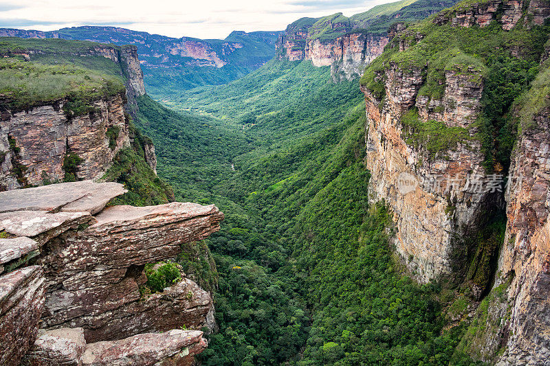 巴西Chapada Diamantina国家公园的峡谷